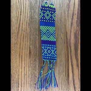 Boho style friendship bracelet extra wide